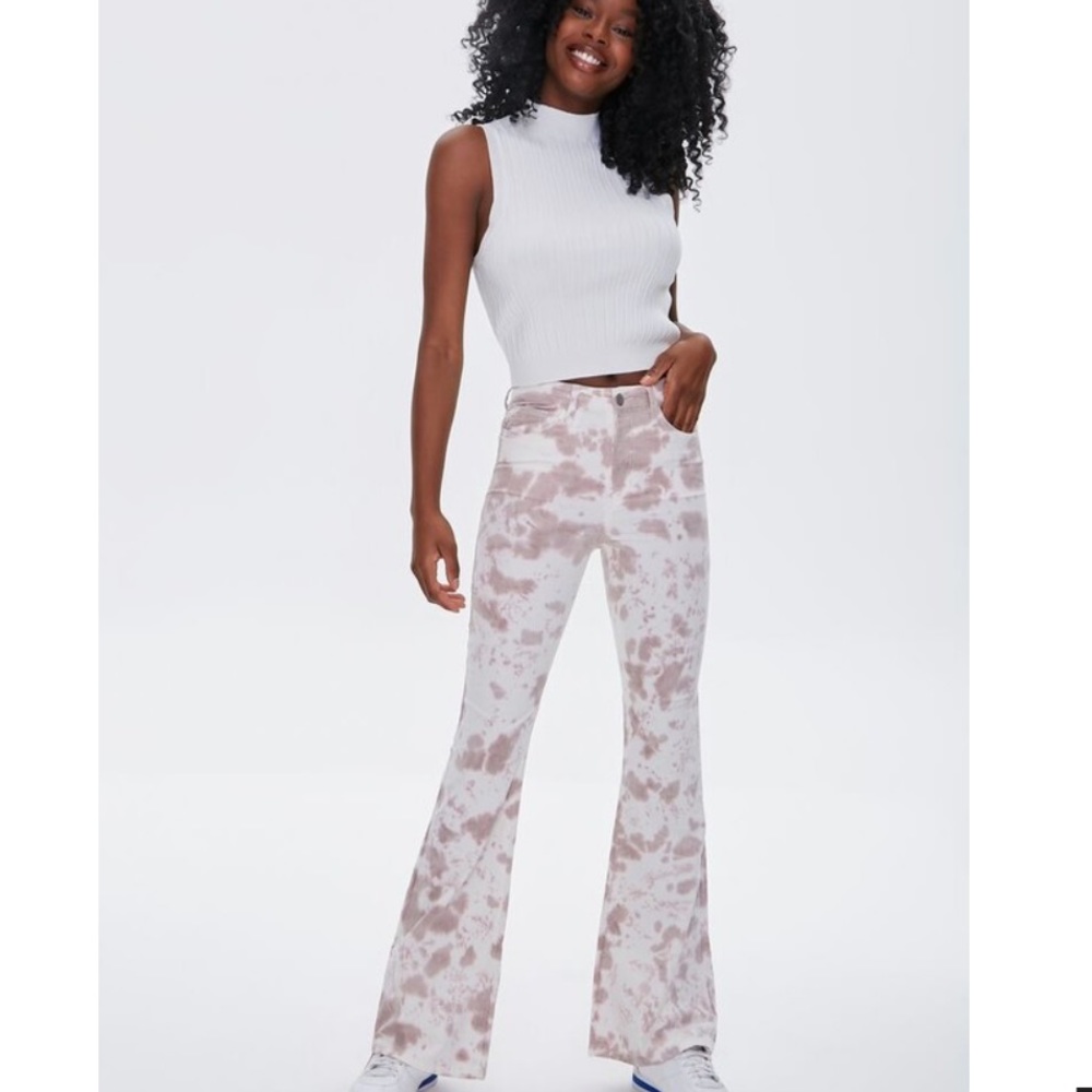 tie dye flare pants
